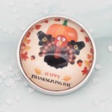 Thanksgiving Day snaps art glass print chunks Orange