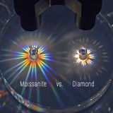 0.5-3 CT DEF VVS 6.5mm  Moissanite Diamond Cherish ring Sterling Silver Flying Star Ring Platinum plating adjustable size