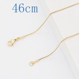 46CM high quality Stainless steel  Round Snake Gold Chain necklace