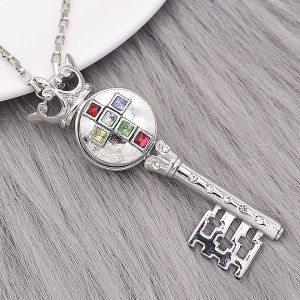 20MM Cross snap Silver Plated With rhinestones charms KC9327 snaps jewerly