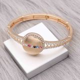20MM snap gold Plated With Multicolor rhinestones charms KC8144 Multicolor