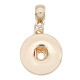 snap Fashion gold pendant fit 20MM snaps style jewelry KC0481