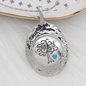 20MM  love Wisdom Tree snap Silver Plated  enamel of love charms KC8163 snaps jewerly