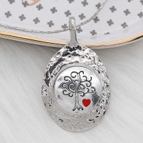 20MM love Wisdom Tree snap Silver Plated  enamel of love charms KC8165 snaps jewerly