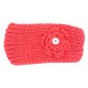 Winter Knit Headband fit 18mm snap button beige