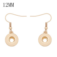 snap Fashion gold Earrings with pendant fit 12MM snaps style jewelry KS1302-S