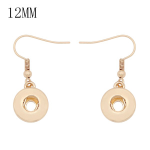 snap Fashion gold Earrings with pendant fit 12MM snaps style jewelry KS1302-S