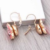 12MM snap Gold Plated Earrings charms KS1304-S snaps jewerly
