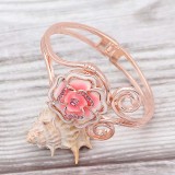 Snap Bangle Bracelet Rose Gold fit 20MM snaps style jewelry KC0523