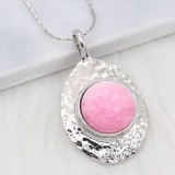 20MM snap Silver Plated With pink Plastic acrylic charms KC2201 snaps jewerly