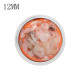 12MM snap Silver Plated With orange shell KS7174-S charms snaps jewerly