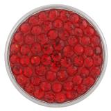 18mm Sugar snaps Alloy with red rhinestones KB2305 snaps jewelry