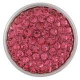 18mm Sugar snaps Alloy with rose rhinestones KB2309 snaps jewelry