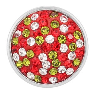 snaps button with red rhinestone KC2704 snaps jewelry