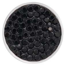 20mm snaps black Rhinestones Chunks Poppers With High Quality Bottom