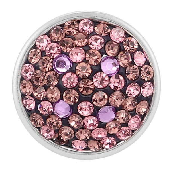 18mm purple Sugar snaps Alloy with rhinestones KB2405-AP snaps jewelry