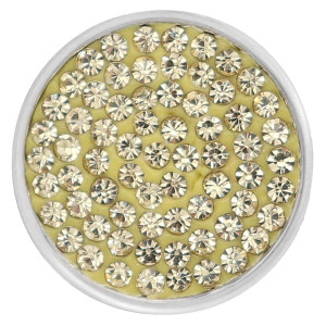 20mm snaps light yellow Rhinestones Chunks Poppers With High Quality Bottom