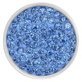 20mm snaps blue Rhinestones Chunks Poppers With High Quality Bottom