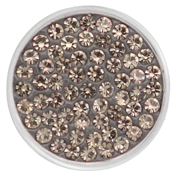 20mm snaps gray Rhinestones Chunks Poppers With High Quality Bottom