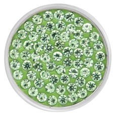 20mm snaps green Rhinestones  Chunks Poppers With High Quality Bottom