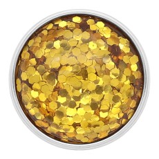 20MM design snap Silver Plated yellow Glittering resin KC2227
