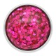 20MM design snap Silver Plated rose-red Glittering resin KC2228