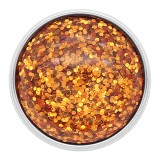 20MM design snap Silver Plated brown Glittering resin KC2225