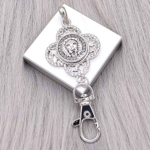 20MM Lion snap Silver Plated charms KC9371 snaps jewerly