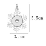 snap sliver Christmas Pendant  fit 20MM snaps style jewelry KC0498