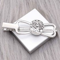 snap sliver hair accessories  fit 20MM snaps style jewelry KD0306