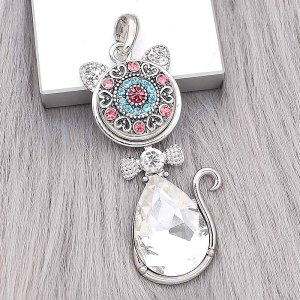 20MM love design snap Silver Plated with rose-red  Rhinestone charms KC9364 snaps jewerly