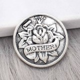 20MM mother snap Silver Plated charms KC9367 snaps jewerly