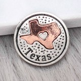 20MM State snap Silver charms 0012