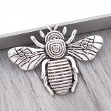 20MM honeybee snap Silver Plated charms KC9368 snaps jewerly