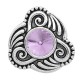 20MM design snap sliver Plated with purple rhinestones KC6590 snaps jewelry