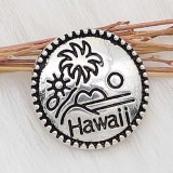20MM snap Hawaii sliver Plated with  KC6624 snaps jewelry