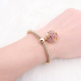 1 buttons With  snap gold  bracelet fit snaps jewelry KC0559