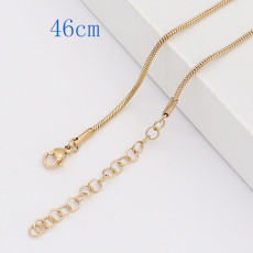 46CM high quality Stainless steel Snake Gold Chain necklace
