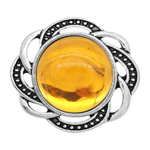 20MM design snap sliver Plated with Yellow resin KC6636 snaps jewelry