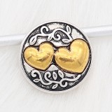 20MM Love snap gold Plated KC6681 snaps jewelry