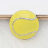 20MM Tennis with yellow enamel snap sliver Plated KC6661 snaps jewelry