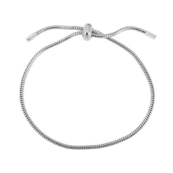 Charm Bracelet Stainless Steel Adjustable bracelets fit hole size 2.5MM 