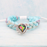 20MM Love snap Silver Plated with colorful Rhinestone KC9446 snaps jewelry