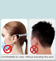 MOQ50 Ear protector, earache proof, ear mask, buckle hook, silica gel mask, rope belt, elastic adjusting buckle, extension buckle