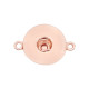 snap sliver rose gold Pendant  fit 20MM snaps style jewelry KD0324