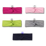 Solid color, breathable, sweat absorbing and comfortable sports harness, fashionable  fabric headband