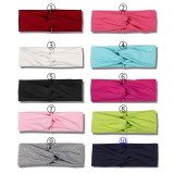 Solid color, breathable, sweat absorbing and comfortable sports harness, fashionable  fabric headband