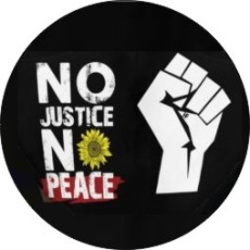 20MM No Justice No peace Painted enamel metal snap buttons