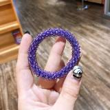 Sequin crystal color elastic hair band bracelet dual purpose hair accessories