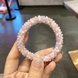 Sequin crystal color elastic hair band bracelet dual purpose hair accessories